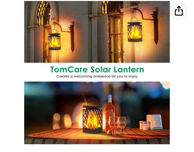 Outdoor Solar Flame Lantern by TomCare