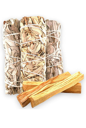 Yerbero (6 piece bundle) White sage and Palo Santo