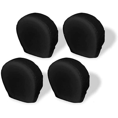 Explore Land Tire Covers 4 Pack - Tough Tire Wheel Protector for Truck, SUV, Trailer, Camper, RV - Universal Fits Tire Diameters 29-31.75 inches, Black